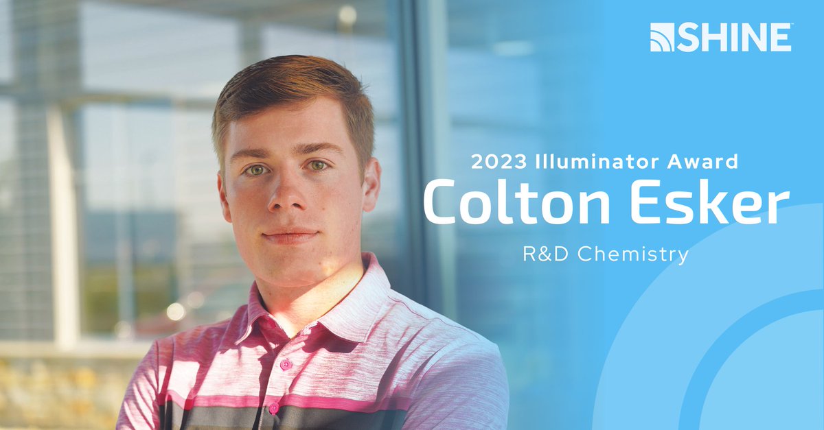 Each year, employees have the opportunity to nominate their peers for the Illuminator Award, our employee of year award, for exemplifying our Core Values. Congratulations to Colton Esker for receiving the award for his work in 2023!
