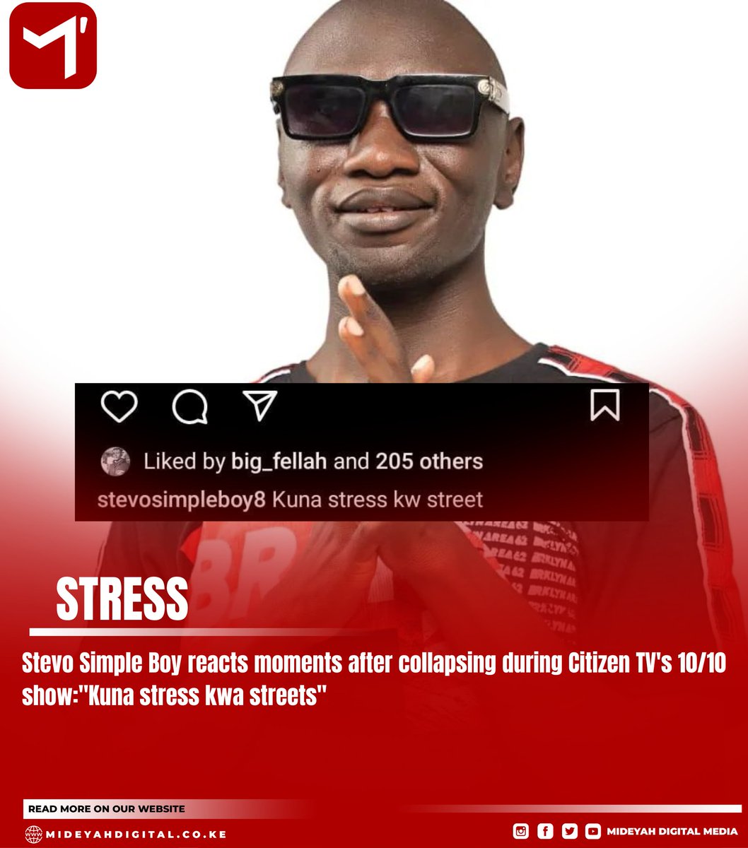 mideyahke's tweet image. Moments after @stevosimpleboy8 fainted on 10over10 stage he has taken to his instagram with just a simple caption which could be explaining the reason behind his collapse.
#MideyahKe #Stevosimpleboy