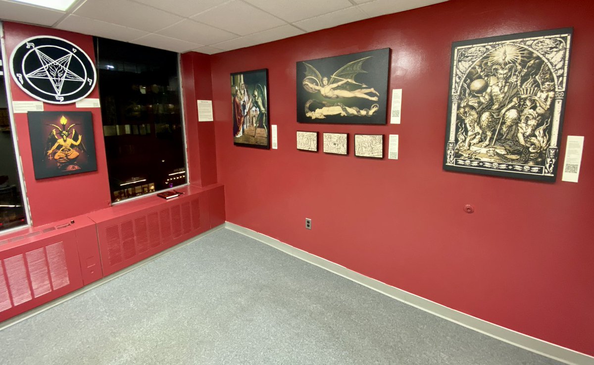 RabidCrowArt's tweet photo. Excited to be showing my #satanicart in public @artomatic show in DC over the next 2 months. We shall see if the muggles are ready for THIS. Will they buy it? Or have a meltdown? https://t.co/Xpd2AsZuPY