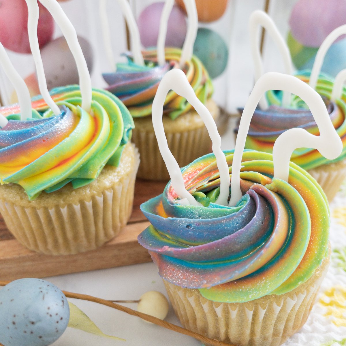 FrostedWithCare's tweet photo. Easter treats are now available to preorder! Head to https://t.co/6FtcQmr866 to place an order for pickup Saturday, March 30th. Everything baked is milk, egg, peanut and tree nut free, with gluten and soy free options as well. https://t.co/YVTPNH5qrH