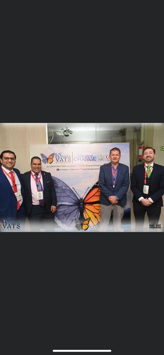 Some of our Thoracic team have just returned from Egypt where they were Invited Faculty on the 10th VATS course at Assiut University sharing our experience at UHCW with Uniportal Anatomical Segmentectomies and Hands on Experimental surgery teaching in models. 👏 @ClareRLangley