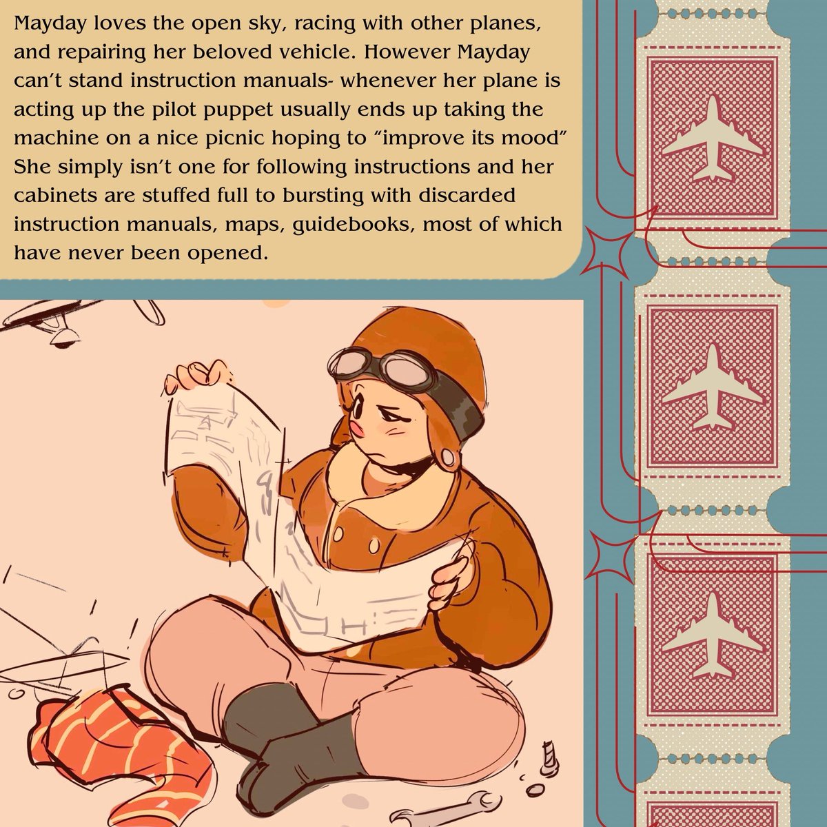 PendogCreative's tweet photo. Stitch and Seams highflying ace - MayDay! #TSAB #TheStarsAndBlue https://t.co/O4LEPUh8BK