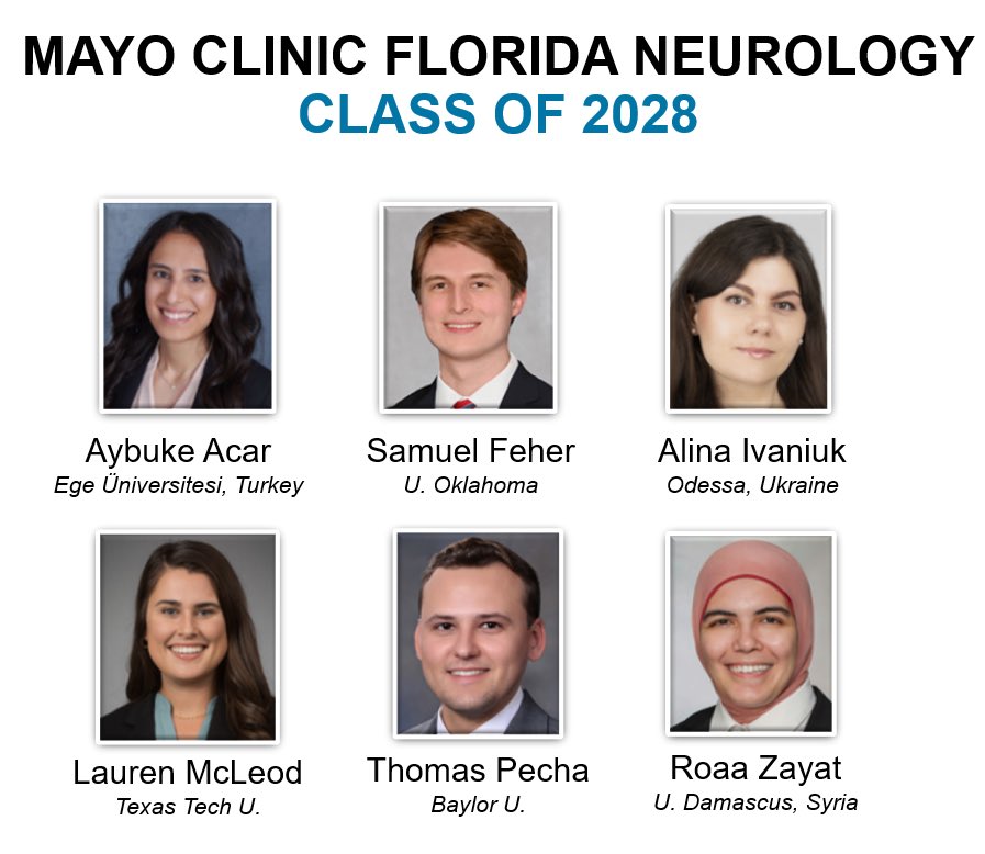 Introducing the #MayoClinicFlorida Neurology Class of 2028! #NMatch2024 #MatchDay2014 @MayoClinicNeuro @MayoClinic