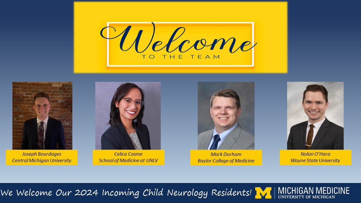 A very happy Match Day! We couldn’t be more excited for these superstars to join our #umichchildneuro family this July. #GoBlue