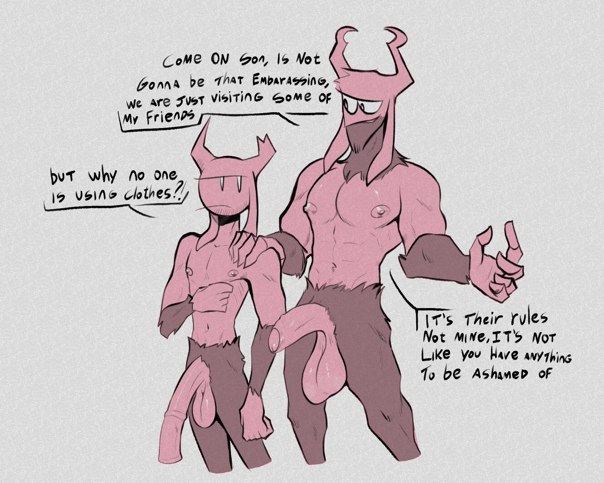 DracksSecond's tweet photo. Asmodeus got invited to a party of one his friends, he saw that as an oportunity to bring his son to try to meet new people https://t.co/BmIAXRCvU4