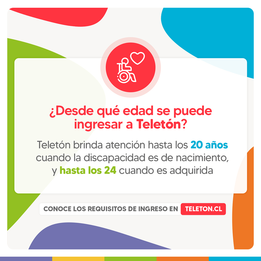 ¿Te has preguntado cuáles son los criterios para el ingreso de un paciente a Teletón? Conoce todo el proceso de ingreso en 🌐 teleton.cl/como-ingresar Nuestro compromiso con la rehabilitación es #TodosLosDías ❤️🥰