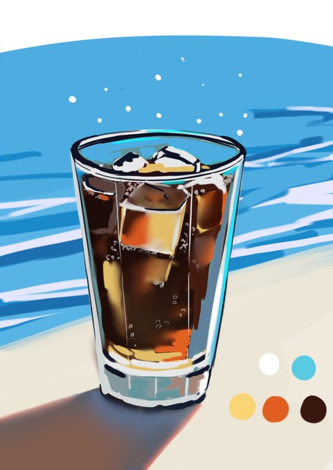 「飲み物 グラス」のTwitter画像/イラスト(新着)｜3ページ目