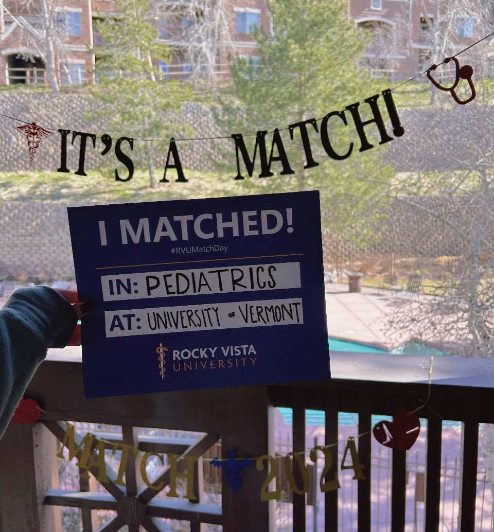 I matched to my dream program, the University of Vermont!!! Couldn’t be more excited to pursue my pediatrics career in Burlington ❣️ #Match2024 @FuturePedsRes