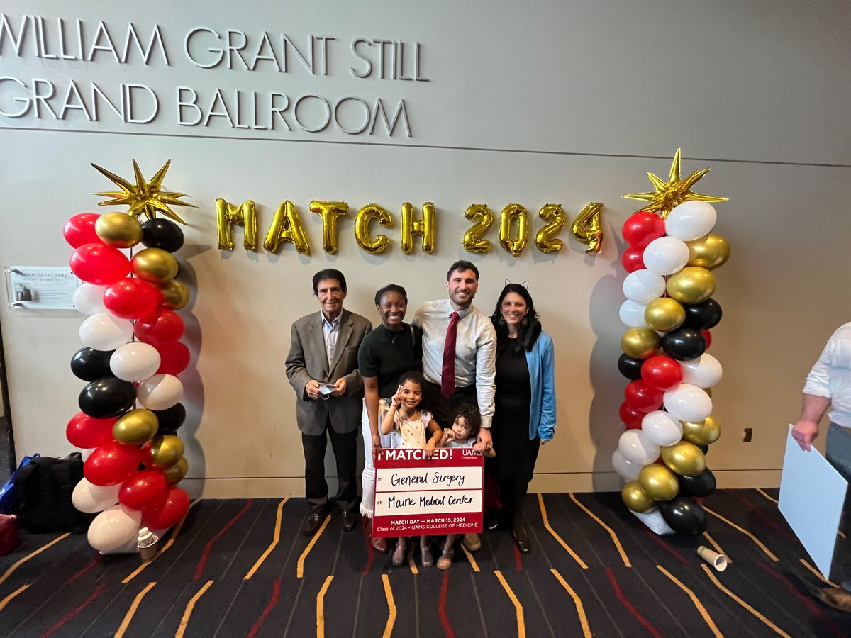 I am honored to have matched at Maine Medical Center to train to become a general surgeon. Thank u to all who have impacted me along the way, especially my family who sacrifice so much for me. Thank u to the faculty and residents at UAMS who saw potential in me. Arkansas, ❤️ U