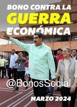 #ATENCIÓN: The delivery of the #BonoContraLaGuerraEconómica begins (March 2024) through the #SistemaPatria sent by our Pdte. @NicolasMaduro for public sector servants. ✅ Amount in Bs. 2,170.00