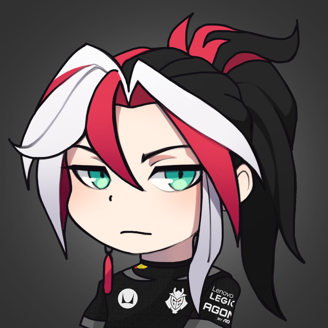 our new g2 chibi yone logo for twitch, do you like it? 🖤🤍♥️ @G2esports