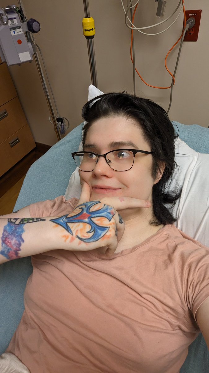 JadaKaiser's tweet photo. Hospital bound, as if I could be any more out of commission 🥴 buy my vids and I'll give you like, a shitload more value than I usually do. Wanna make up for lost posts and time 🥴💕 https://t.co/xzEkhR2x79