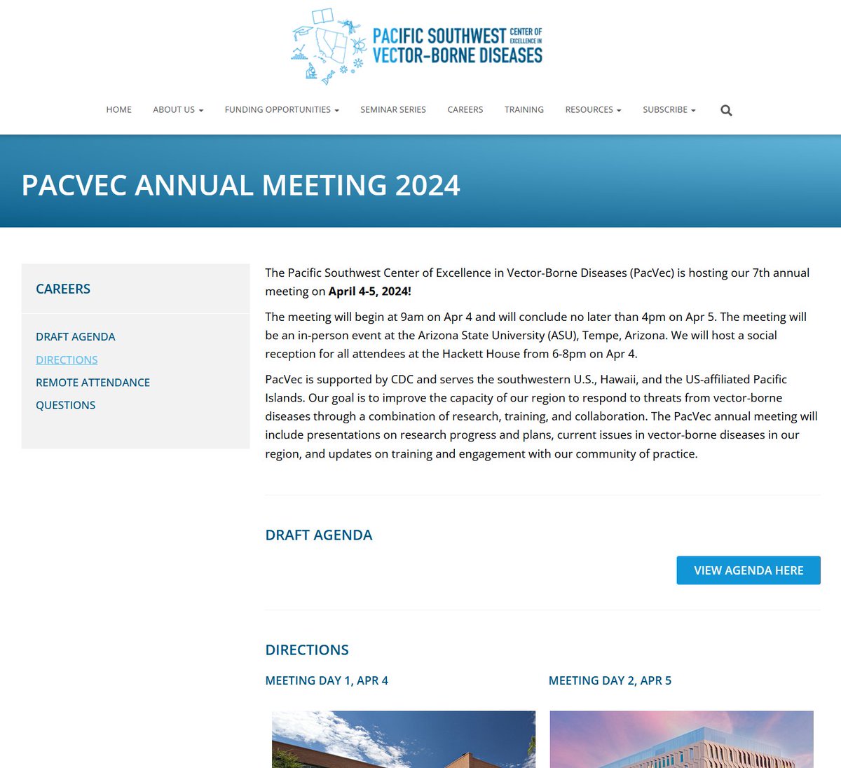 PacVec training grant proposals are DUE NEXT WEEK - Apply by 3/21! PacVec annual meeting 2024 information is now on our website and new seasonal jobs are also posted. Learn more in this week's PacVec Newsletter 3-15-2024: mailchi.mp/de9187bfdc9e/p…