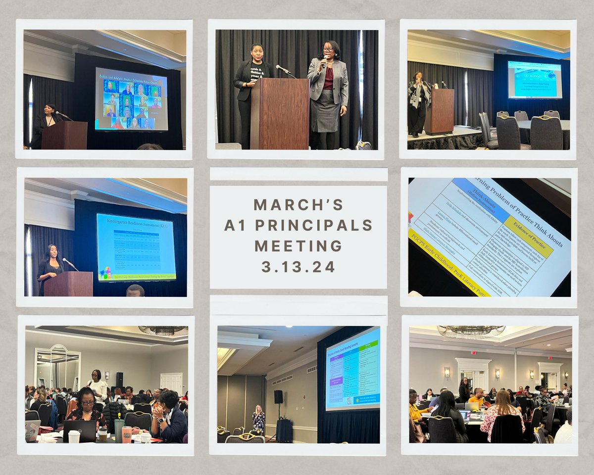 Our time echoed instructional leadership! PrinciPALs Huff, @AdelphiTigers, @HHES_pgcps & @BradburyHeights AND our Partners @PGCPSK5RELA & the Early Learning Office led the learning re: Innovative Scheduling, Budget Planning, Pre-K & Focus Groups. @KasandraLassit4