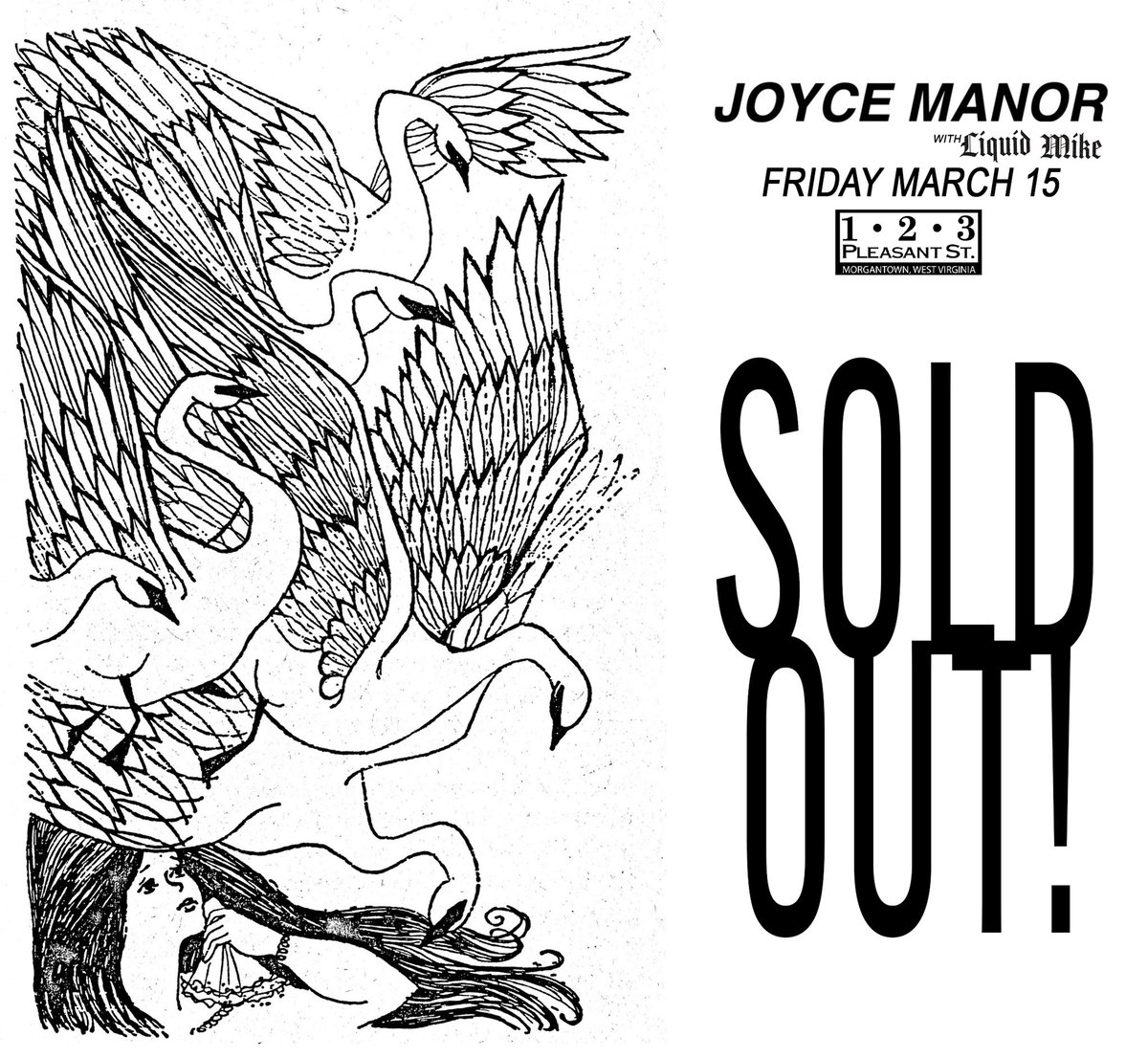 TONIGHT! @JoyceManor with @liquidmikeband Doors @ 8PM SOLD OUT!!