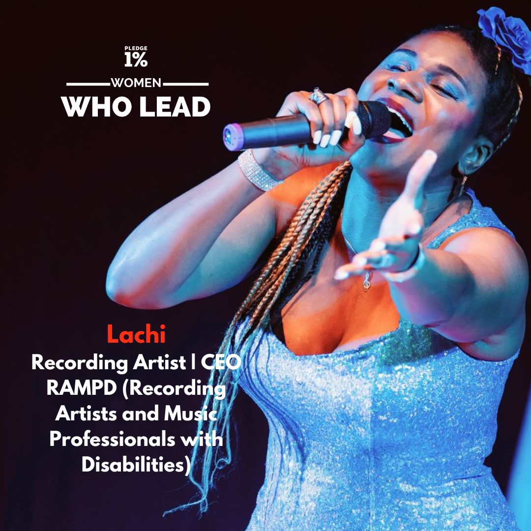🎙️ Recording artist @lachimusic is all about authenticity and seeing women of all backgrounds and levels. Read more about Lachi's leadership story and how she continues to show up as her true, authentic self in today's #WomenWhoLead story: bit.ly/3TrkOCo #Pledge1