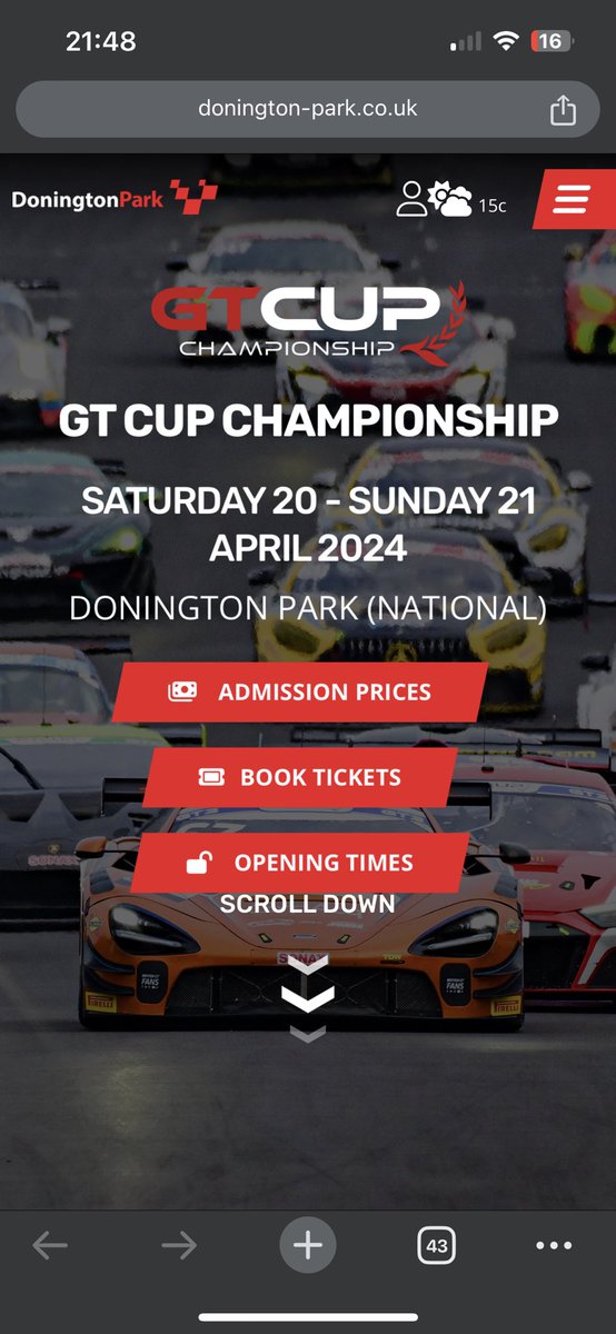 Looking forward to my first U.K. motorsport weekend of the year…. Bring it on 🏁🏁🏁 @MSVRacing @ourmotorsportuk @DoningtonParkUK @GTCUP