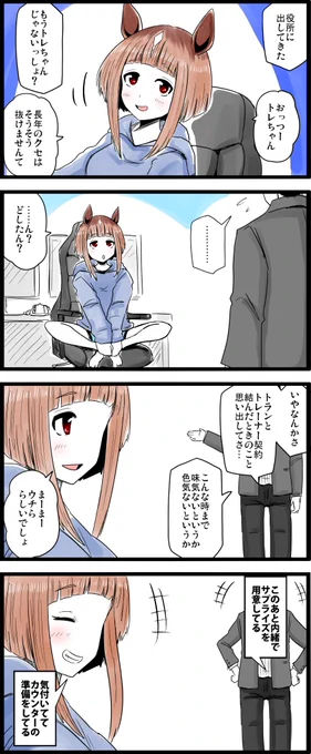 育成シナリオ読んで、こんな未来を想像した。#ウマ娘#トランセンド 