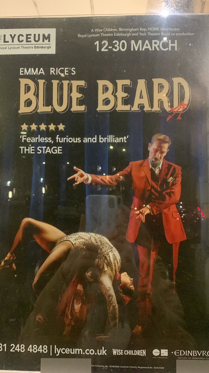 MoriChr1stian's tweet image. Oh my! Emma Rice’s Blue Beard has left a mark. A deep dark, inky tattoo of theatrical bliss. Every sense is pleasured, all the feels, felt👌🏽🙌🏾🩷 @lyceumedinburgh #bluebeard #lovetheatre