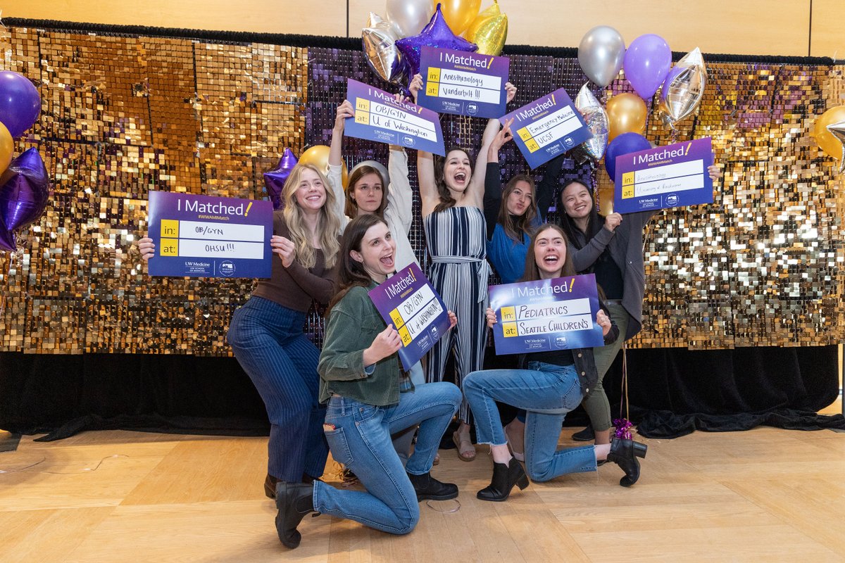 uwsomwwami's tweet photo. So much joy. Thrilled to be part of your adventure, future doctors #WWAMImatch. Big #HuskyMatch TY to @TheTaraBrown for great #Match2024 Seattle event images at https://t.co/jYE2hwu6Fz https://t.co/05ehfE1a7n