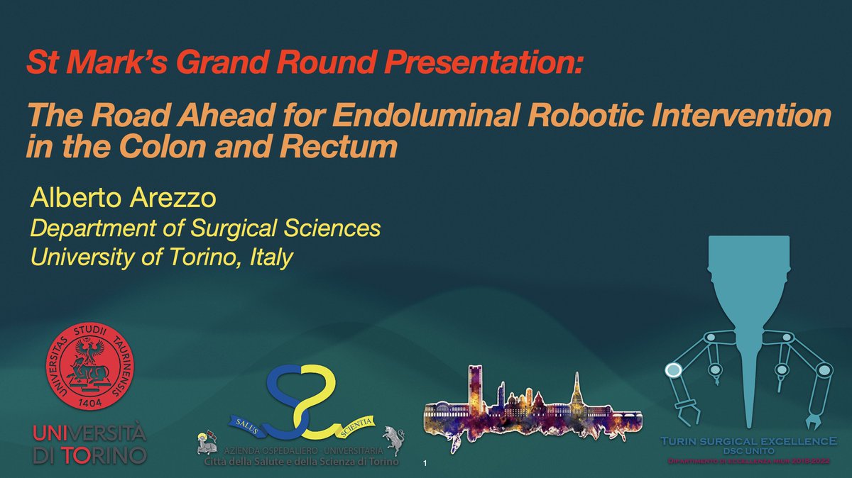 It's a humble recognition today for me. As Grand Round Visiting Professor, I had the privilege of presenting my vision of the present and future of colorectal surgery in the Temple of Colorectal Surgery, @StMarksHospital, in front of highly esteemed colleagues.