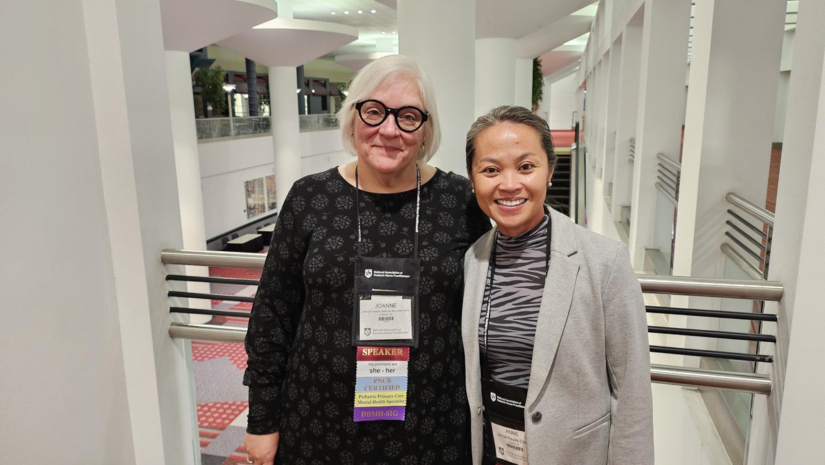 Thank you Joanne M. Howard, MSN, MA, RN, CPNP-PC, PMHS and Anne Craig, MSN, RN, CPNP-PC, for speaking with us about receptor targets for medications and better understanding them at the 2024 @NAPNAP conference! #NAPNAPConf 
 #PNPWeek2024 #NPsForKids