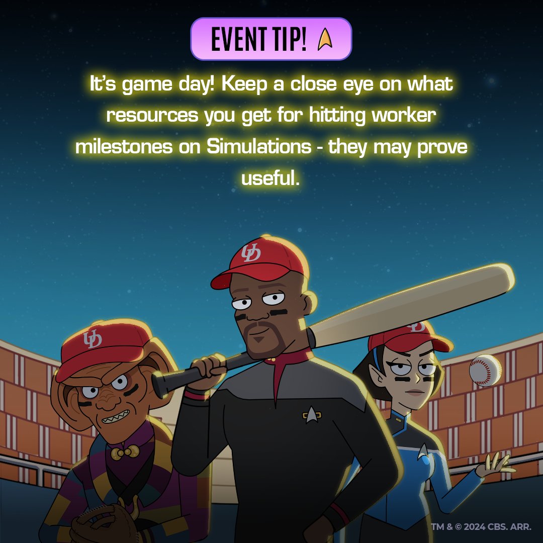 Step up to bat in 'The Upper Deckers'! ⚾✨ Sisko's got a plan involving baseball, Badgey, and your path to victory. Master the diamond to win Shinzon. Ready to swing for the stars?