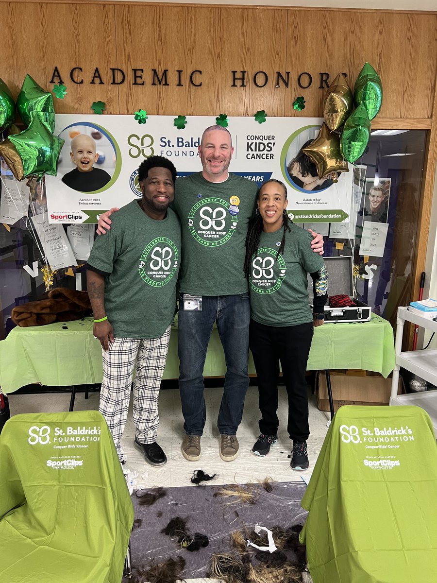 The inaugural Purple Raider Head-Shaving Event was a HUGE success! Words can't express how proud and grateful I am for everyone that contributed to making this happen. And we raised $6800+ for <a href="/StBaldricks/">St. Baldrick's Foundation</a> to help #ConquerKidsCancer! Thank you all! <a href="/District_87/">District 87 Schools</a>