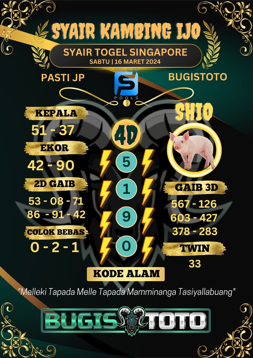 bugishoki's tweet photo. Bugistoto adalah Situs Bandar Togel, Casino &amp; Slot Teraman dan Terpercaya Google : bugistoto #bugistoto #bugis4d #bugisbet #bugistogel #sukubugis #prediksibugistoto #prediksitogel #prediksi #prediksisgp #areabetting #slotgacor #bocoransingapore #prediksijitu #prediksiakurat https://t.co/3cZRyBEujw