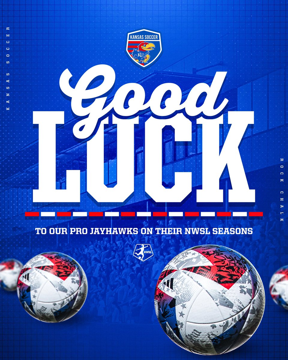 Wishing the best of luck to our pro Jayhawks kicking off their NWSL seasons 🤩