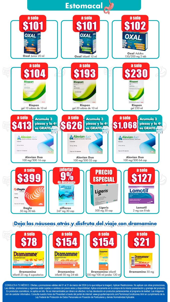 TrechoInforma's tweet photo. 📢 ¡Tú bienestar y salud es muy importante!, y en Farmacias #Farmapronto tienen para ti diversas *ofertas durante marzo!!!

Mira todas las #PRONTOFERTAS aquí👇
https://t.co/edznH9ZbCn

Sucursal #Taxco: Avenida de los Plateros #168. Teléfono: 5532705704.

*Aplican restricciones. https://t.co/rDR8vxTW3z
