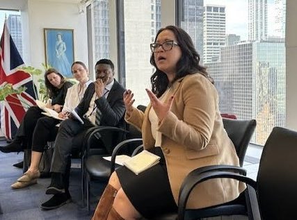 It was great to be back at @UKUN_NewYork for a discussion on integrating gender into the security sector and advancing #genderequality - with @WIIS_Global. Online and offline, this is such a critical part of promoting and protecting #humanrights when delivering security.