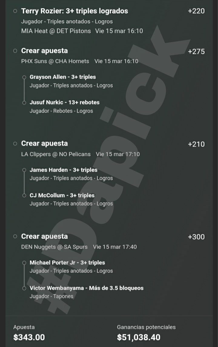 FANTASY!!!!😍🤑🏀
Vámos con toda la fe en convertir 300 pesitos en 50k!!!

#Dapick