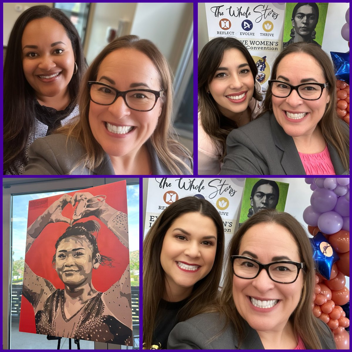 When #FierceFemaleFriday becomes #FlashbackFriday to @RCOE #ExecutiveWomen Convention! Peep the portraits of trailblazers around the room 💜#LeadingWhileFemale #RightWhereIBelong @drruthperez @lynettewsocial @PrincipalRoRod @tcauseybush @MaryPtamary @DrUrsulaER @JUSDRosaSLee