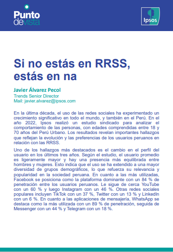 Es increible el crecimiento de las redes sociales en el Perú; los fines de semana se utilizan todas las plataformas; Facebook es relevante en las tardes y noches de los días laborables.
