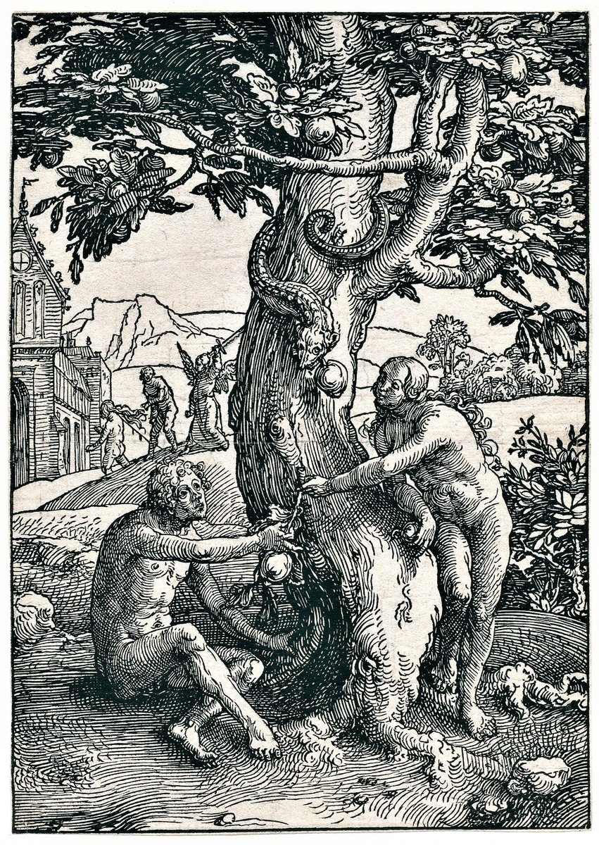 'The Story of Adam and Eve. The Fall' by Lucas Van Leyden,
(1494 - 1533)

#lucasvanleyden #16thcentury