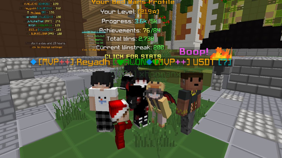 ReliableGuild's tweet image. congratulations mujyyy for getting 200 Winstreak in BedWars!