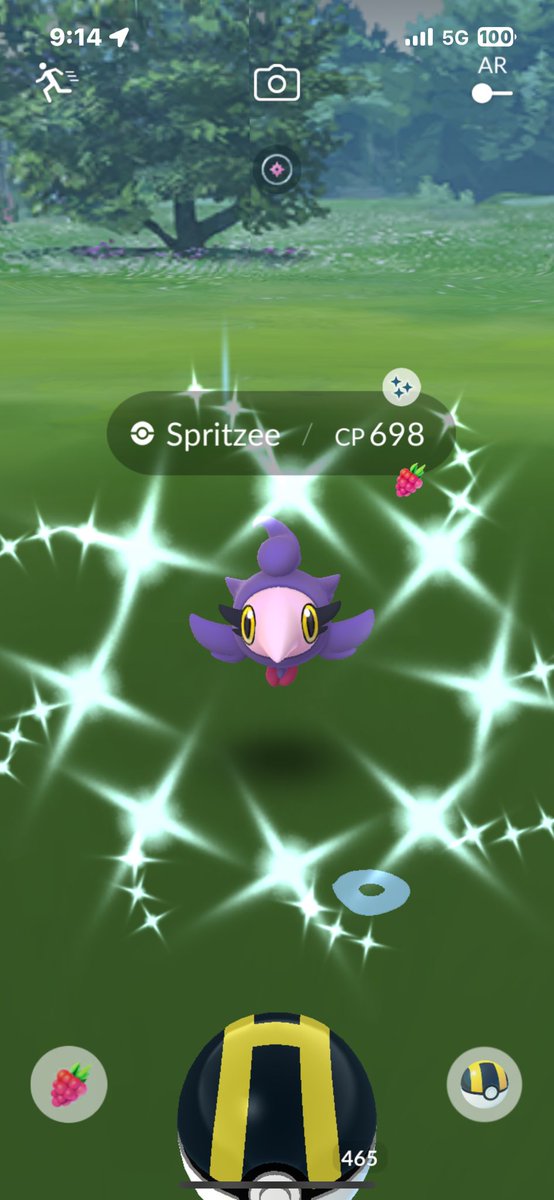 My 1st shiny Spritzee!! 😍 #PokemonGO