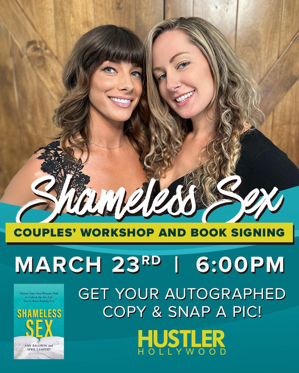 Looking to spice up your love life? Join us at our Hollywood location as we partner with podcast-turned-book Shameless Sex to uncover the secrets of intimacy - and enjoy 15% of your purchase 😉 Click to RSVP: hstlr.link/ShamelessSexEv…