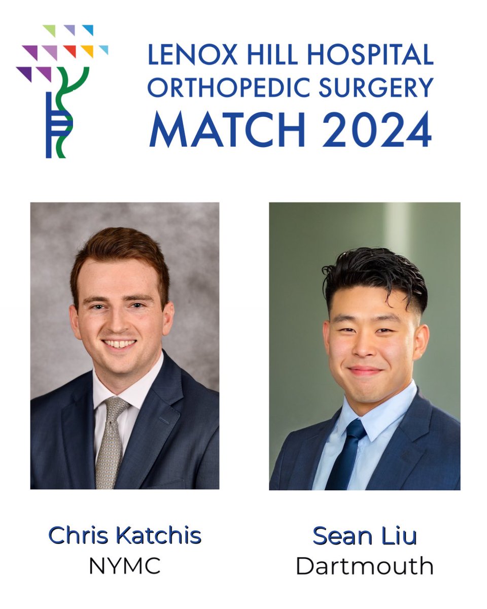 Excited to welcome two stellar future orthopedic surgeons to Lenox Hill Ortho Class of 2029 🦾 @lenoxhill