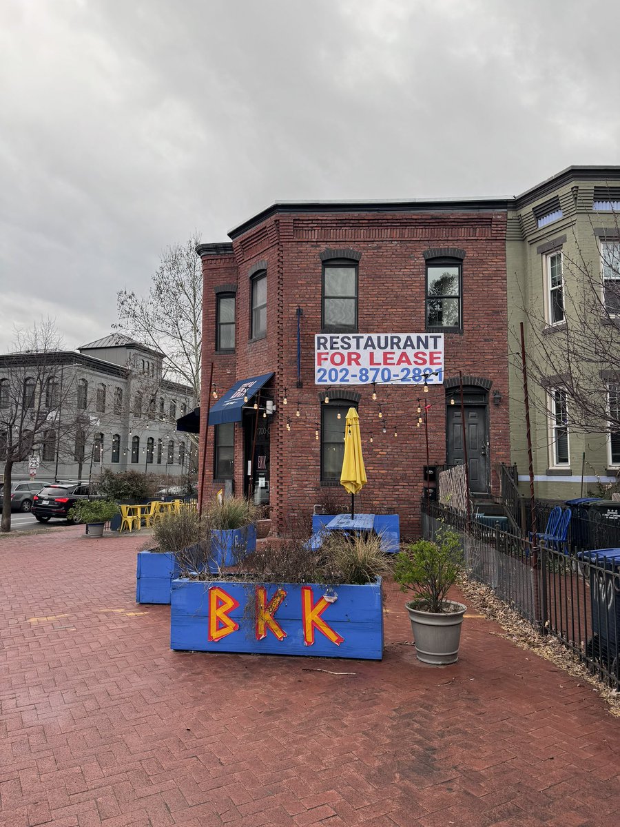 It’s getting real-real: Our landlord hung a for lease sign on our building today.  Just 3 more weekends of BKK.  😢 Here’s to an amazing new neighborhood spot taking over our space! #Shaw