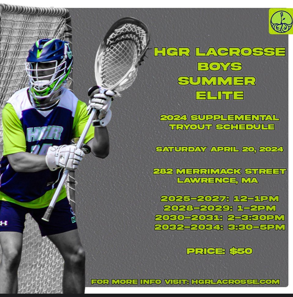 Still opportunity to play this summer with a great club program!
Become the best with the best!  <a href="/HGRLacrosse/">HGR Lacrosse</a>