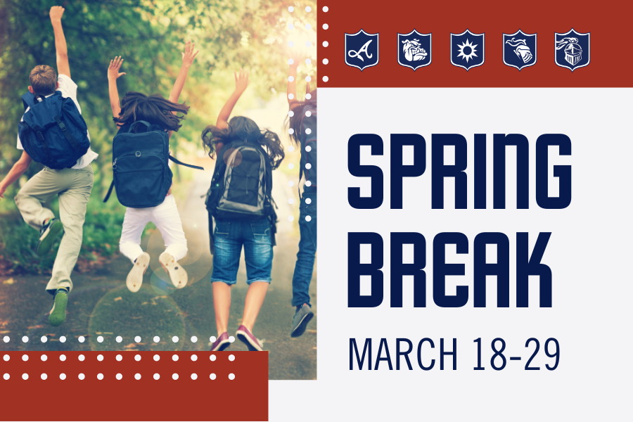 Spring break has arrived for all South Dearborn Community School Corporation schools. Have a happy and safe break. Classes return on Monday, April 1st.