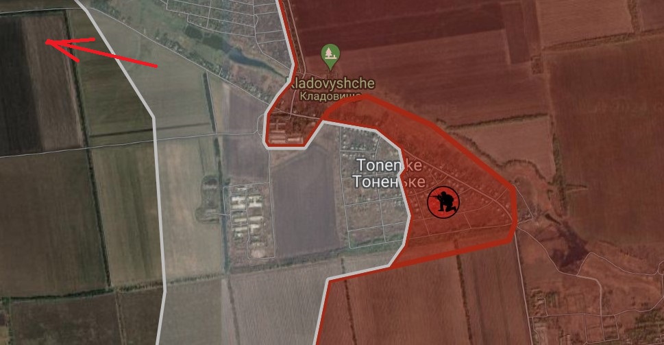 Gabriele_M24's tweet photo. 🇷🇺West #Avdeevka
#Russian army completely liberated the village of #Tonenky and is proceeding in the direction of #Umansky
Progress also in #Berdychi but #Ukrainian soldiers also control the western part
#Russia #FreeDonbass https://t.co/nehO78W1IB