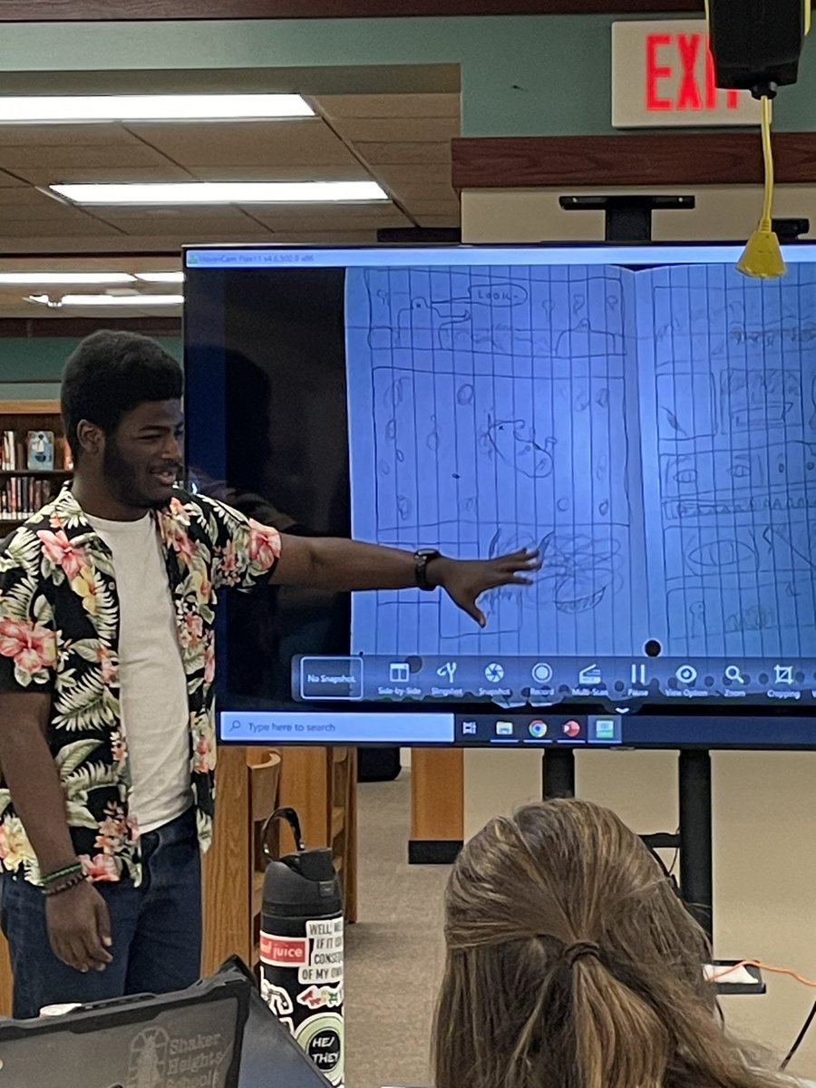 shakerwrites's tweet photo. The SWC hosted visiting author Marc Sumerak. Marc shared his work as a writer for Marvel Comics and our students had fun trying their hand at comic writing. https://t.co/YqCLTETOLy