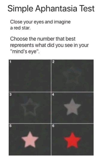 IrateRedhead's tweet photo. When I tried this, what I saw was number 6. When I found this, a lot of people couldn't visualize a red star. I thought it was something everyone could do. 🤷🏻‍♀️

How about you? https://t.co/06bCLNdaqz