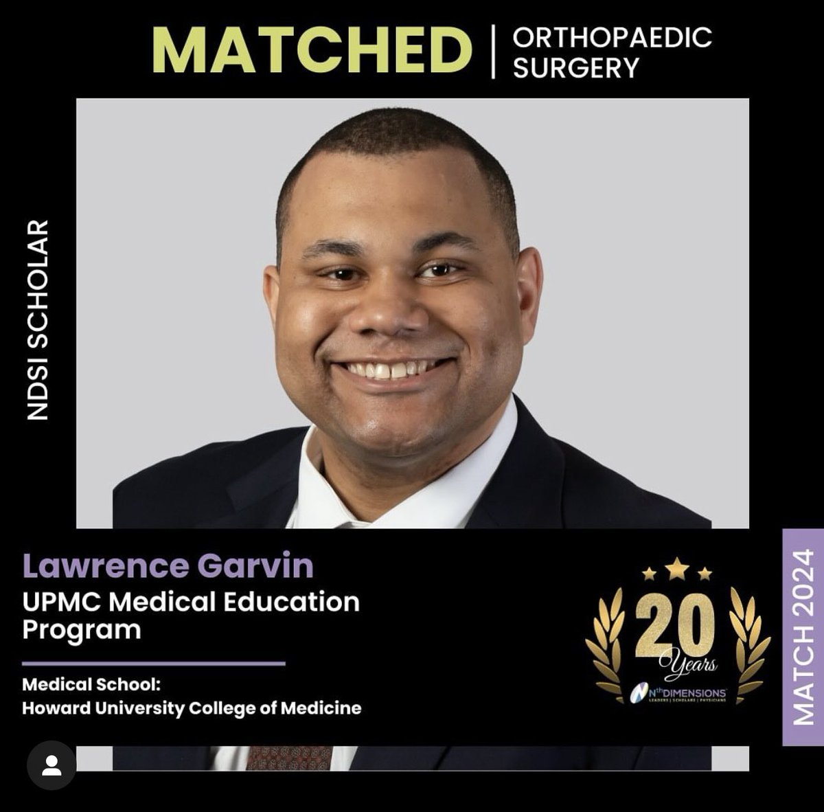 Blessed and thankful to say I have matched at my #1 program UPMC for Orthopaedic Surgery residency. So excited to start this next chapter in Pittsburgh! A special thank you to @nth_dim as I would not be here without their amazing support! #Match2024 #OrthoTwitter #MedTwitter