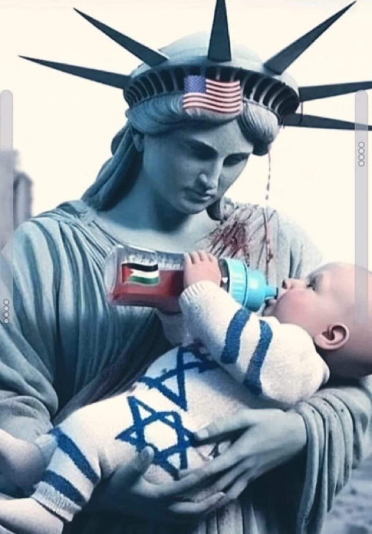 KhalidaSiddiq11's tweet photo. #VoicesForPeace #StopAmerica feeding 🇮🇱 with bombs who brutally killing innocent civilians of Palestine 🇵🇸 other hand starving innocent civilians.Bombing on civilians,hospitals,schools,universities and ambulances all these are war crimes #StopWarCrimes in 🇵🇸 #stopOccupation🇵🇸 https://t.co/iQlUqpIAkA