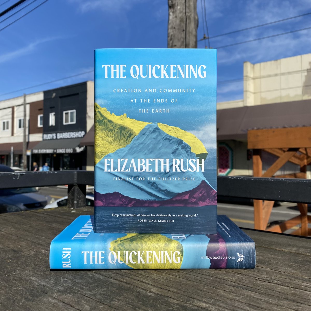 Adason15th's tweet photo. A beautiful book to match this beautiful day!

Join the Creatures, Critters, and Climate Change book club this Tuesday (3/19) in the Programming Room to discuss The Quickening: Creation and Community at the Ends of the Earth by Elizabeth Rush. 

RSVP: https://t.co/iBiQCmvKKu https://t.co/dEl3GTBbke