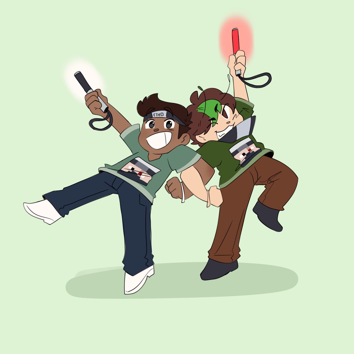 bdoodleo100's tweet photo. [74] New Ethogirl on the server!! 

#bdoubleo100fanart #smallishbeansfanart #hermittwt https://t.co/I6y9mIW9li